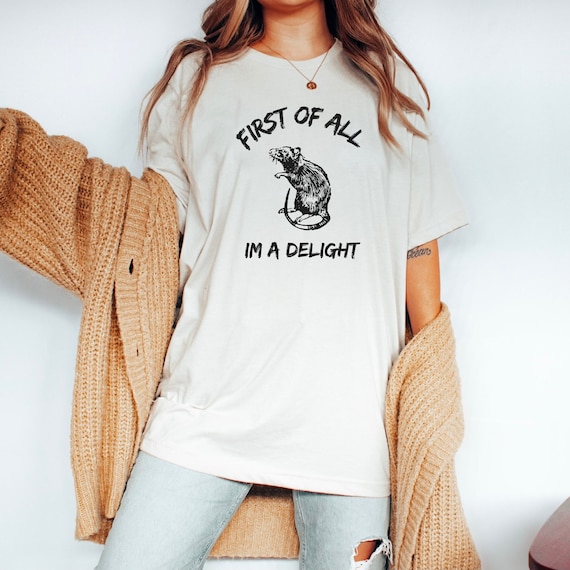 Im a Delight T-shirt for Men and Women Rat Shirt Funny Rodent Top Grunge Clothing Grunge Stuff