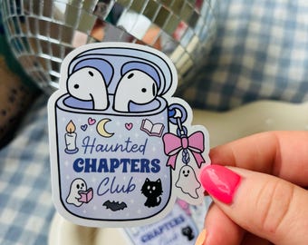 Haunted Audio Book Sticker: Spooky Halloween Vinyl Decal