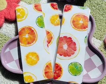 citrus | bookmarks | orange | lemon | yellow | book lover