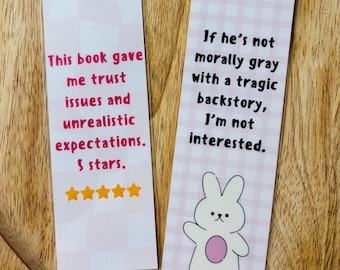 Morally Grey Bookmarks: Laminated Card Stock Bookmark