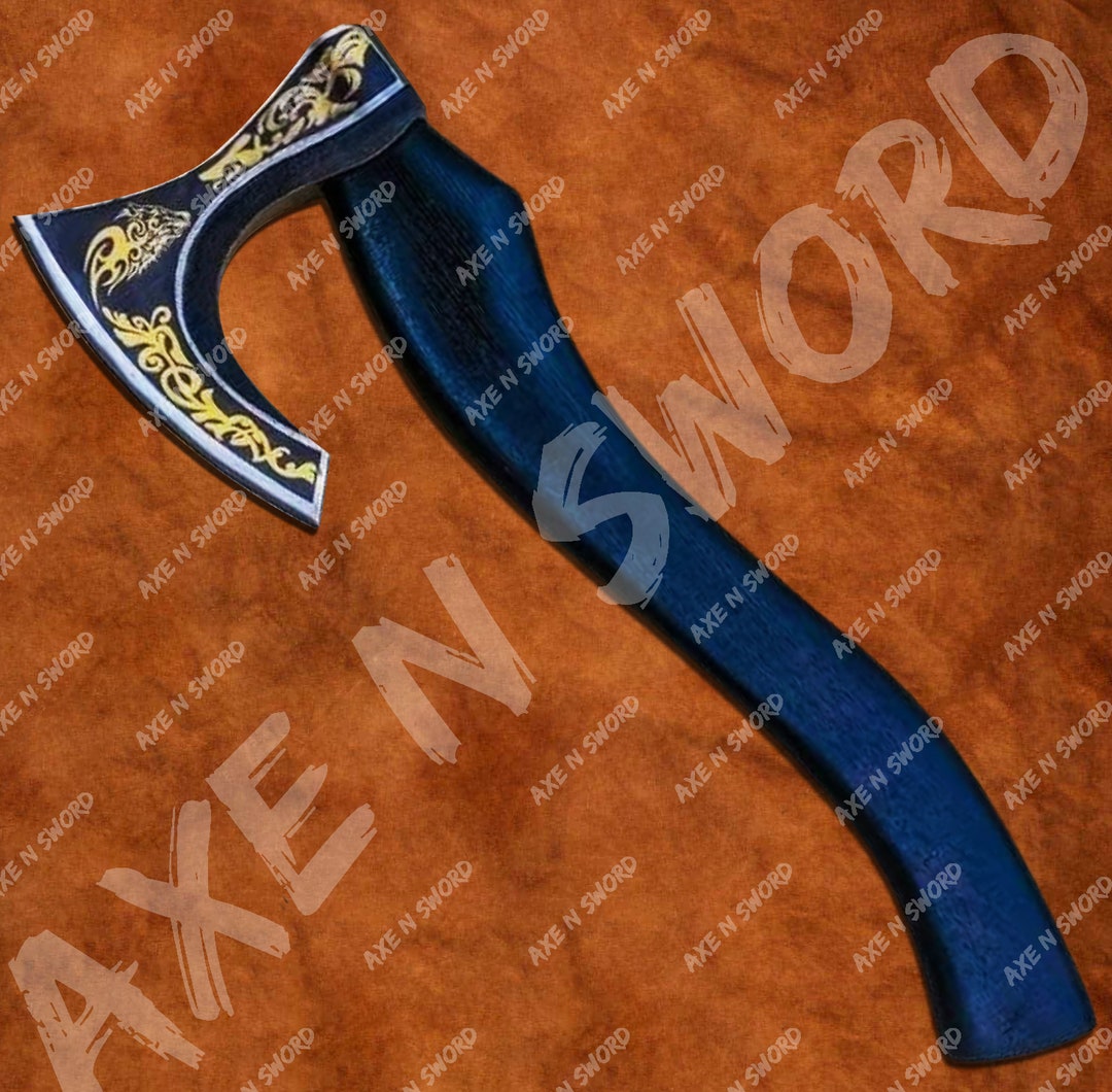 Viking Axe HATCHET Throwing Axe Camping Axe Wood Handle Viking Bearded