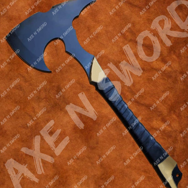 Full Carbon Steel Viking Axe | HATCHET | Throwing Axe | Camping Axe | Wood Handle | Viking Bearded Battle Axe | Viking Axe