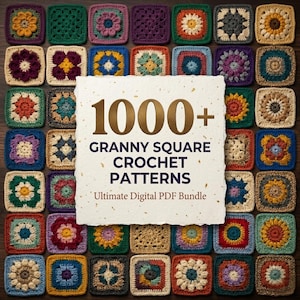 1000+ virkmönster för mormorsrutor (PDF-nedladdning)