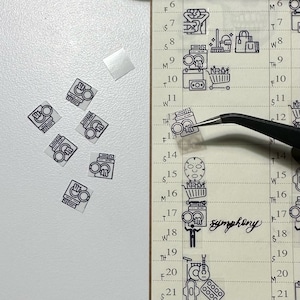 800 Mini Icon Stickers for Journaling