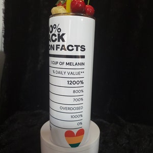 100% Black Ingredients AJC TUMBLERS