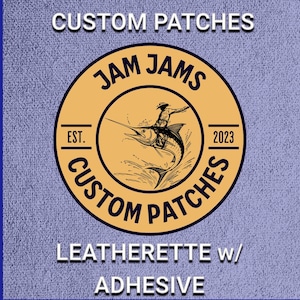Custom Logo Leatherette Patches Laser Engraved