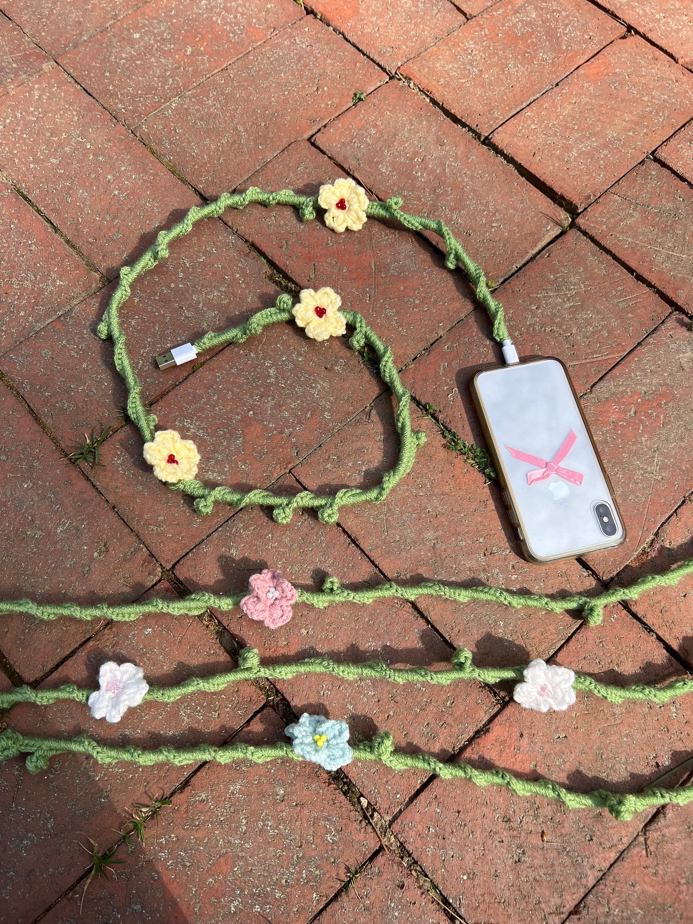 Custom Crochet Phone Chargers
