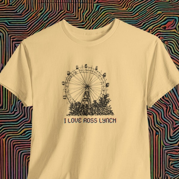 Ross Lynch Love T-Shirt, Ferris Wheel Tee, Ross Lynch Fan Shirt, Music Fan Gift, Casual Unisex Tee