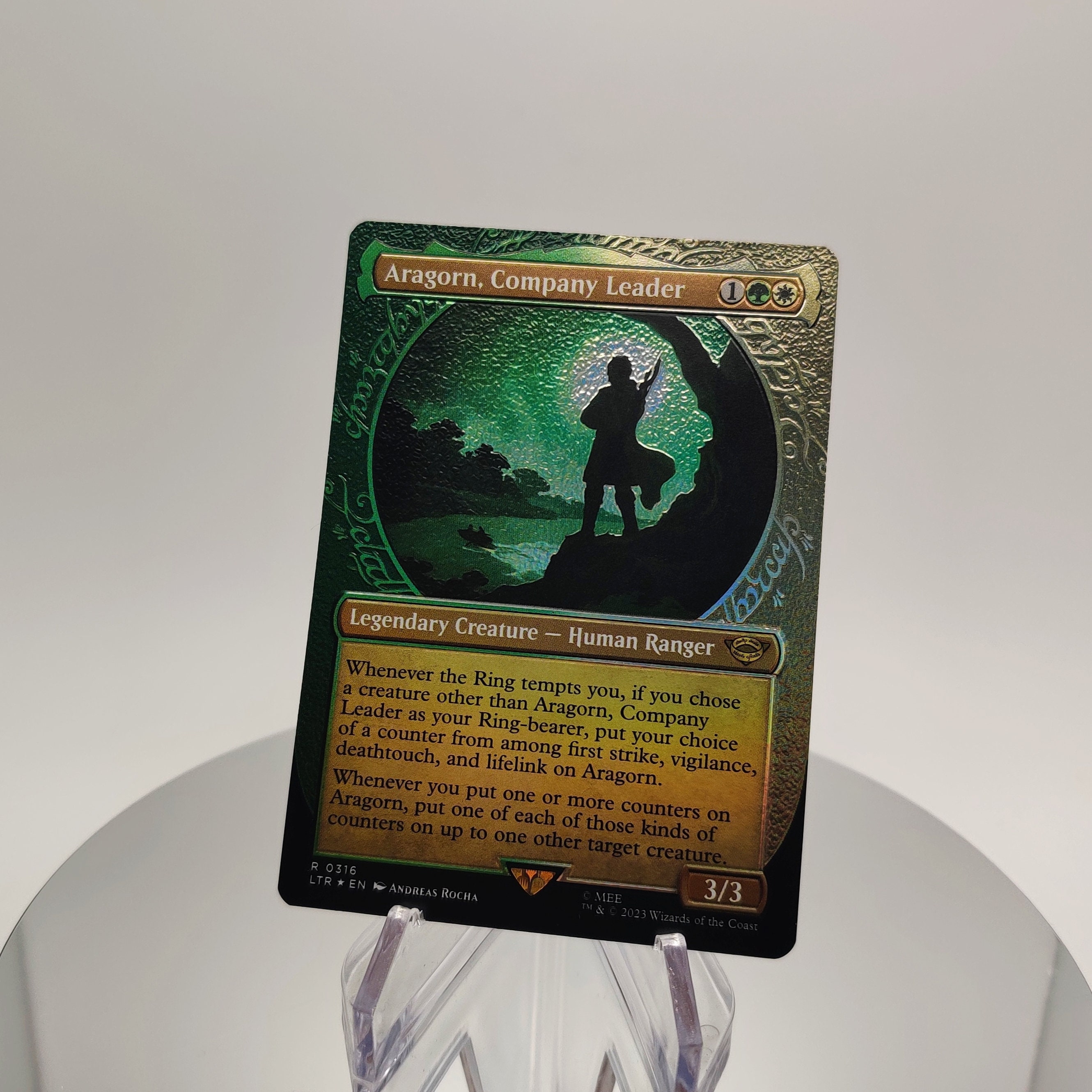 Aragorn, the Uniter (Borderless Poster) Price from mtg The Lord of the