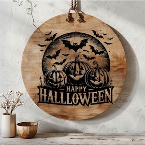 Happy Halloween Charcuterie Board SVG, Fall Pumpkin Cottagecore Cutting Board Digital, Cheese Board Design, Autumn Laser Wood Engraving File