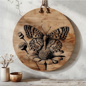 Butterfly Charcuterie Design SVG, Chopping Board PNG, Cutting Board Digital File, Laser Engraving Files, Digital, Butterfly Laser Burn SVG