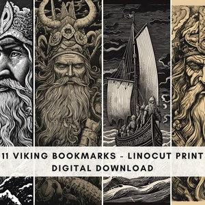 Viking Bookmark PNG Files INSTANT DOWNLOAD Norse Bookmark Diy Bookmark ...
