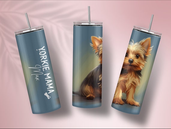 Yorkie Tumbler- Blue Yorkie Tumbler- Blue