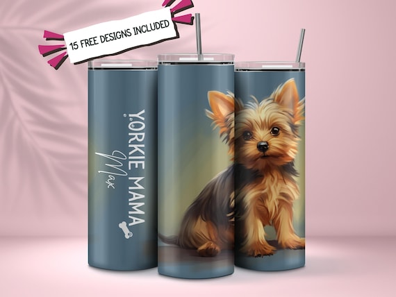 Yorkie Tumbler- Blue Yorkie Tumbler- Blue