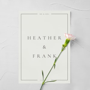 Mr. & Mrs. Established Art, Digital Art, Customized Wedding Art, Established Poster
