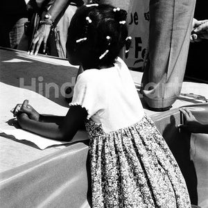 Little Girl At Rally - 16 X 20