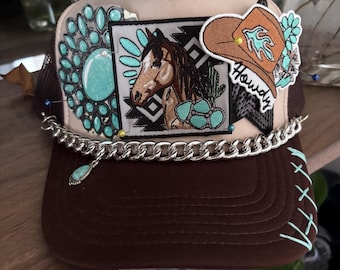 Horse Mare Cowboy Trucker Hat | Western Style Cap