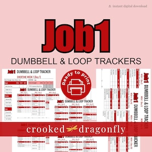 Job1 Dumbbell & Loop Tracker | Beachbody Workout | Digital Download | Printable