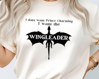 Dragon Rider Wingleader Shirt Romantasy Book Lover Gift Heavy Cotton Comfort Colors Fantasy Tee