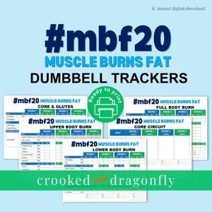 MBF20 Dumbbell Tracker Sheets | Beachbody | BODi | Digital Download