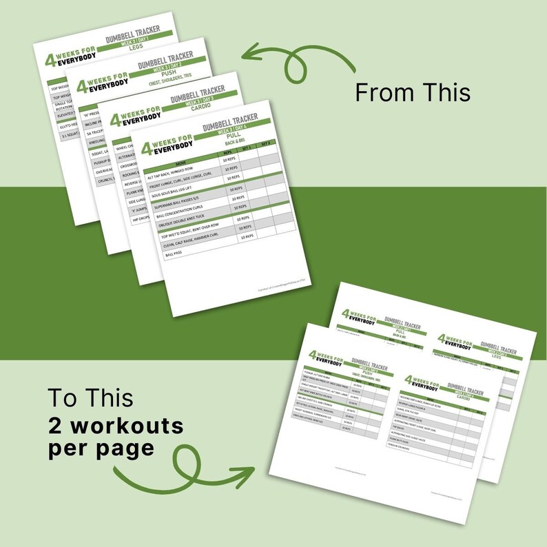 4 Weeks for Everybody Super Block Dumbbell Tracker 4E4E Super Block ...