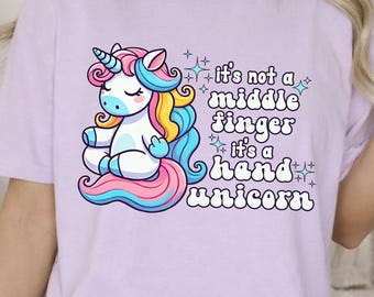 Funny Unicorn Graphic Tee, Sarcastic Unicorn Shirt, Comfort Colors Garment-Dyed