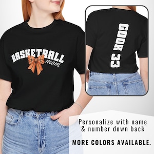 Basketball Mom Shirt Custom for Game Day Shirt Custom Team Mom Shirt Name and Number Shirt