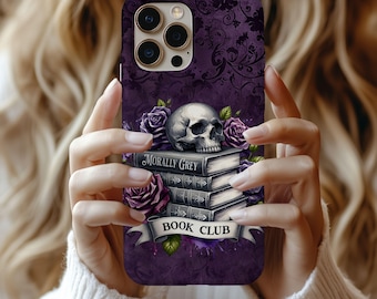 Morally Grey Book Club Case Compatible with iPhone | Dark Romantasy Gothic Reader Design
