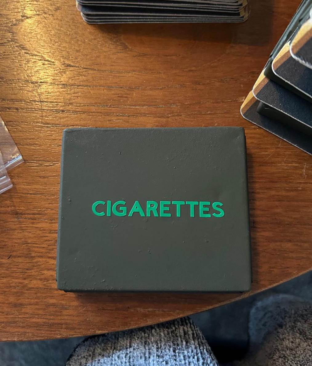 army ration cigarettes reproduction ww2 British ration cigarette case British army