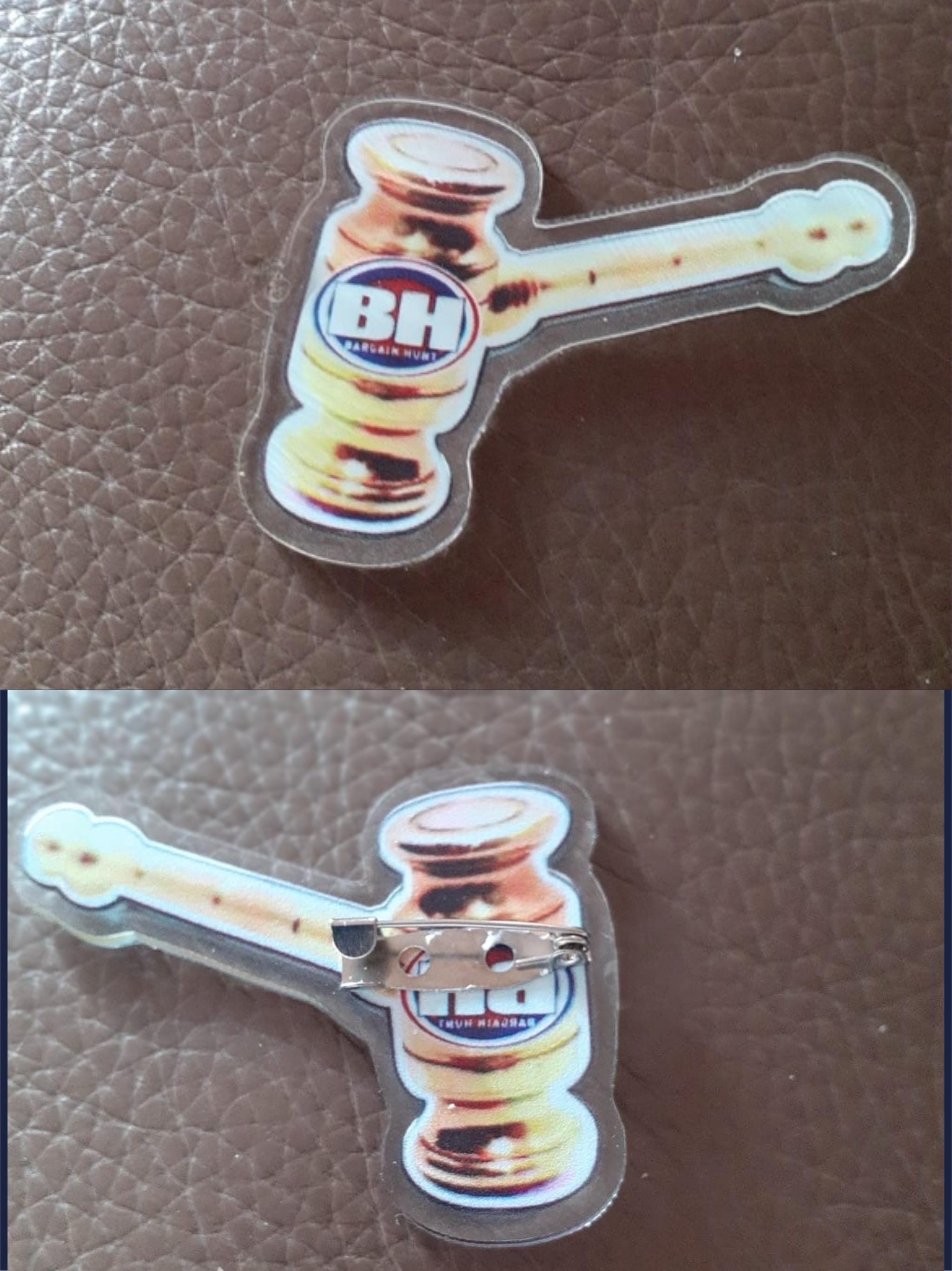 Bargain Hunt Golden Gavel Bbc Bargain Hunt Pin Badge Antique Collector ...