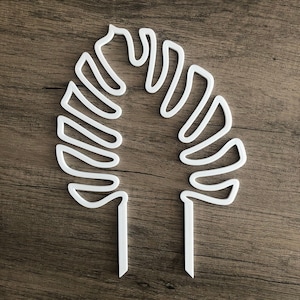 3D Print File STL Trellis Plant Indoor Plant Support Houseplant Trellis Houseplant Accessory Monstera Leaf