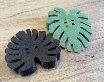 Monstera Leaf Door Stopper - Flexible TPU, Botanical Decor