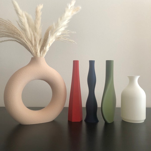 3D Print File STL Pampas Vase Home Decor Dried Flower Vase Wedding Vases Centerpiece Pampas Grass Boho Decor Bedroom Bud Vase Flower Pot