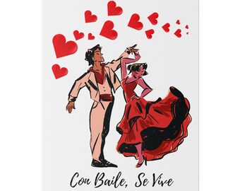 Descarga de archivos digitales, tema de pareja de baile flamenco, Tema de baile flamenco, decoración para hogar, oficina o negocio, arte de pared flamenco