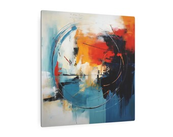 Metal Wall Art, Aluminum Print, contemporary abstract living room art
