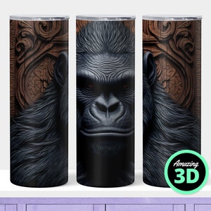 Gorilla Tag Video Game PNG Image Wrap for 20oz (Instant Download) 