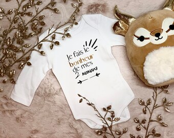Body Bébé Personnalisable Thème PMA – Message Personnalisé, Tailles 0/3 à 2/4 Ans, Coton, Fait Main En France