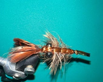 3x Pellet Fly Barbless Size 14s Fishing Bait, Handmade Style