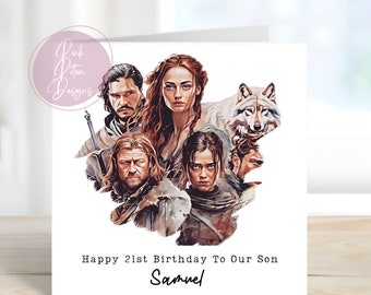 Game of, Birthday card, Any occasion, Card for Him, Her, Brother, Dad, Boyfriend, Nephew, Son, Art card
