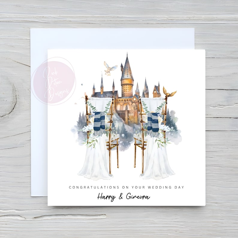 Personalised Wedding Day / Engagement Card Magic Watercolour School Birthday Card Son Daughter Grandson Granddaughter Niece Nephew image 4