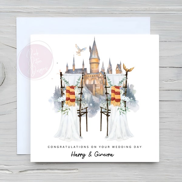 Personalised Wedding Day / Engagement Card - Magic Watercolour School Birthday Card Son Daughter Grandson Granddaughter Niece Nephew