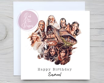 Personalised bday Card, Art Card, Unusual, different, Wizard Card, Nephew, son, Boyfriend, Uncle, Dad, Magical World