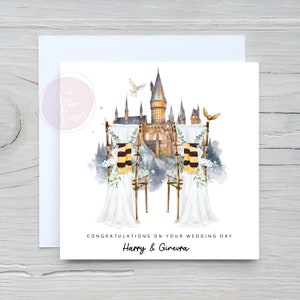 Personalised Wedding Day / Engagement Card Magic Watercolour School Birthday Card Son Daughter Grandson Granddaughter Niece Nephew image 3