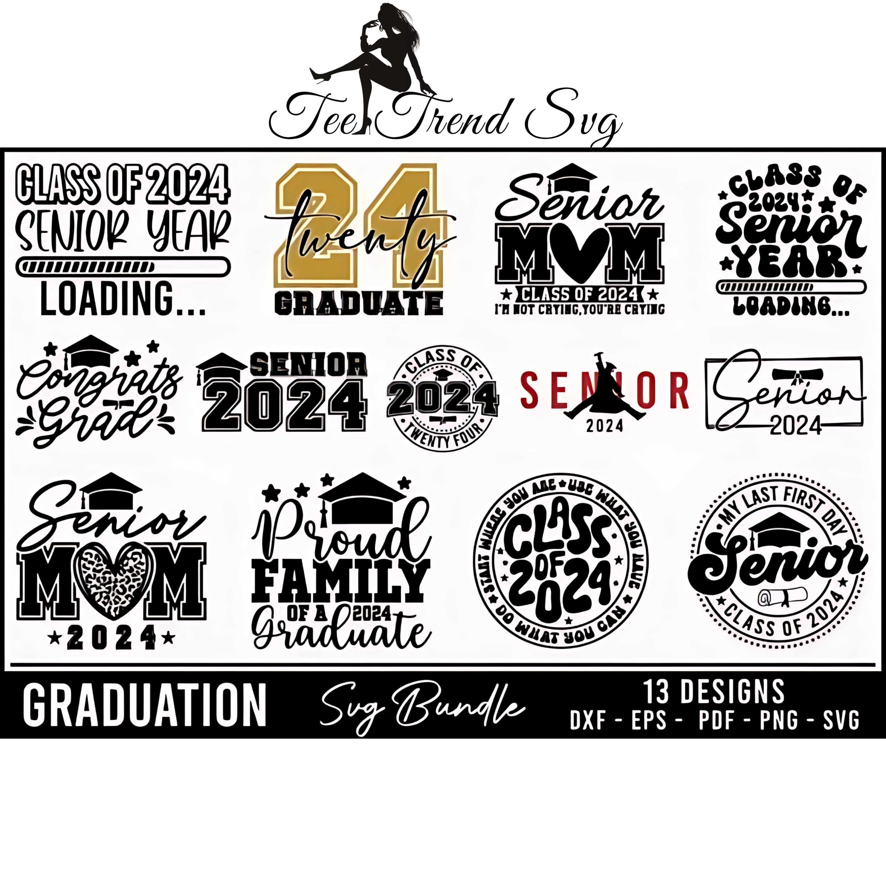 Graduation Svg, Graduation 2024 SVG Bundle, Graduation Shirt Svg