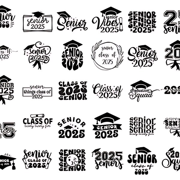 Senior 2025 Boys Png Etsy
