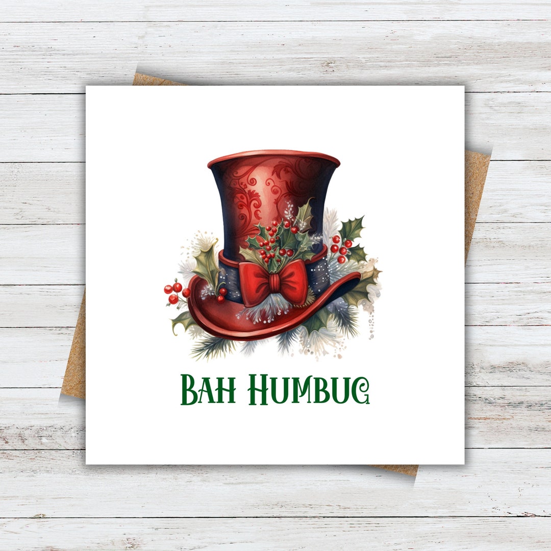 Bah Humbug Christmas Cards 