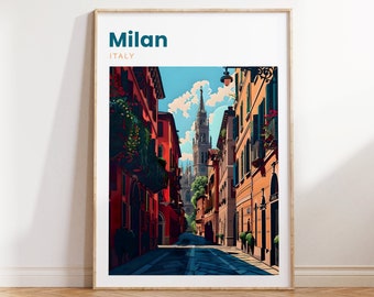 Milan Travel Poster | Milan Travel Print | Milan | Milan City Print | Milan Poster | Milan Wall Decor | Milan Artwork | Italy Artwork