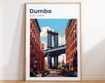 Dumbo Travel Poster | New York Print | Dumbo New York | Dumbo Travel Poster | New York Travel Poster | Dumbo | Brooklyn NY