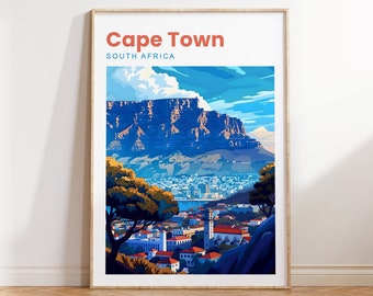 Cape Town Travel Print | Cape Town Travel Poster | South Africa Print | South Africa Travel Poster | Cape Town Gift | South Africa Gift