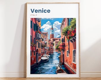Impresión de viaje de Venecia / Cartel de viaje de Venecia / Viaje de Venecia / Cartel de viaje / Arte de pared / Impresión de viaje / Regalo de Venecia / Impresión de Venecia / Regalo